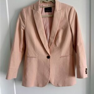 J. Crew Single-Button Blazer in Light Blush
